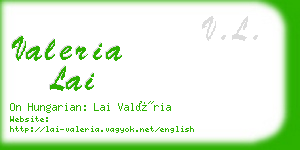 valeria lai business card